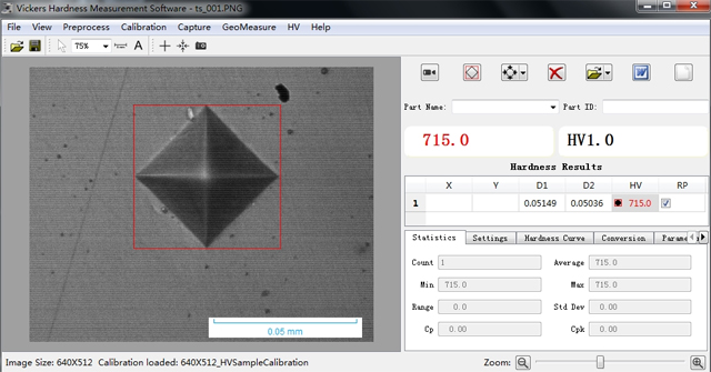 M&aacute;y ảnh v&agrave; phần mềm đo độ cứng của Vickers