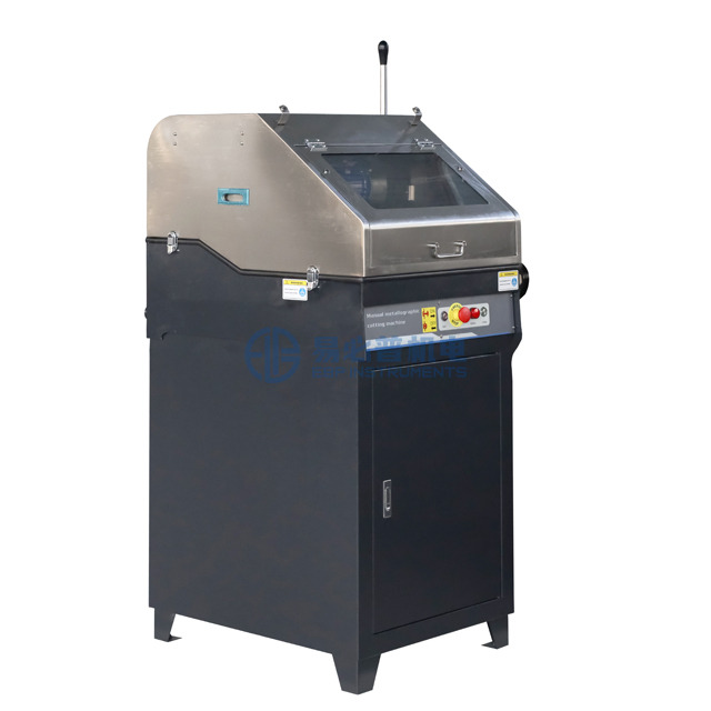 Máy cắt mẫu kim loại thủ công với bảng tủ QGL-80C 100C